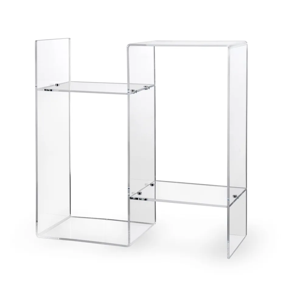 Sofabord i Transparent eller Fume Plexiglas Made in Italy - Janne Viadurini