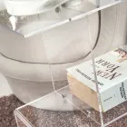 Sofabord i Transparent eller Fume Plexiglas Made in Italy - Janne Viadurini