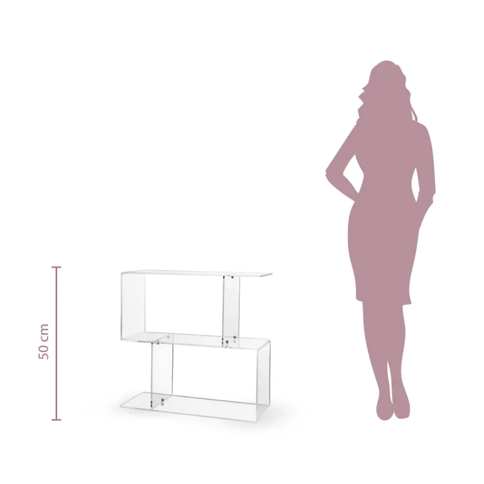 Sofabord i Transparent eller Fume Plexiglas Made in Italy - Janne Viadurini