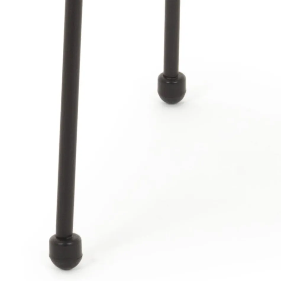 Udendørs stål sofabord med designer glasplade - Spumolizia Viadurini