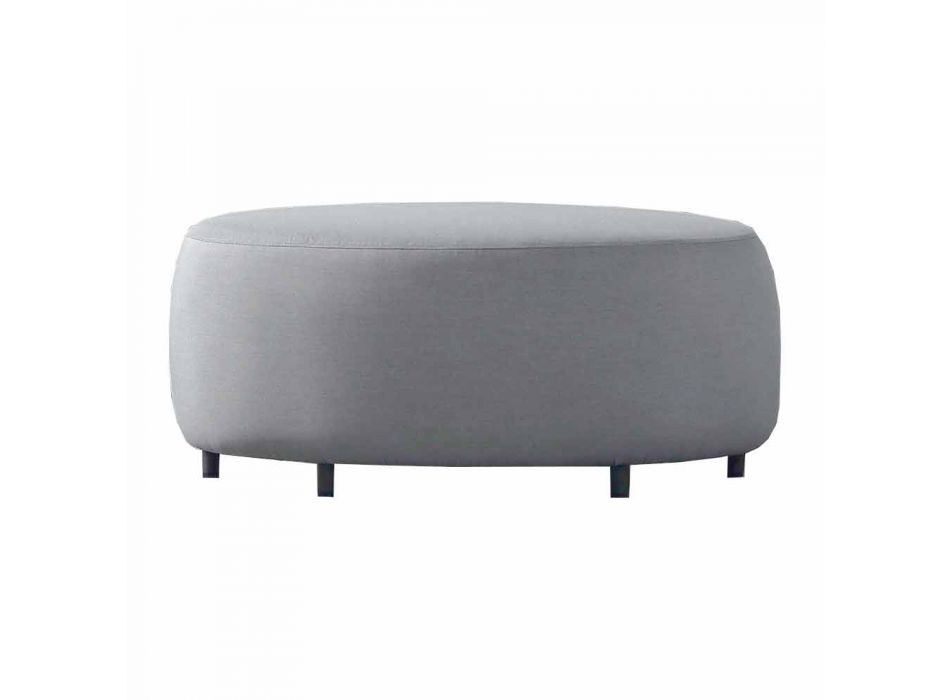Udendørs sofabord i gråt stof med aluminiumsstruktur - Orosei Viadurini