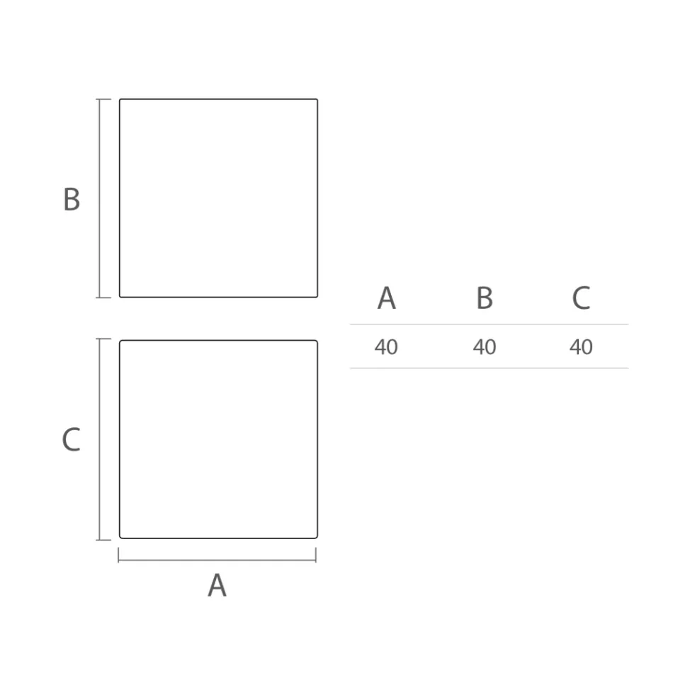Lyst udendørs sofabord i hvid polyethylen Made in Italy - Derti Viadurini
