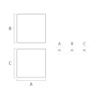 Lyst udendørs sofabord i hvid polyethylen Made in Italy - Derti Viadurini