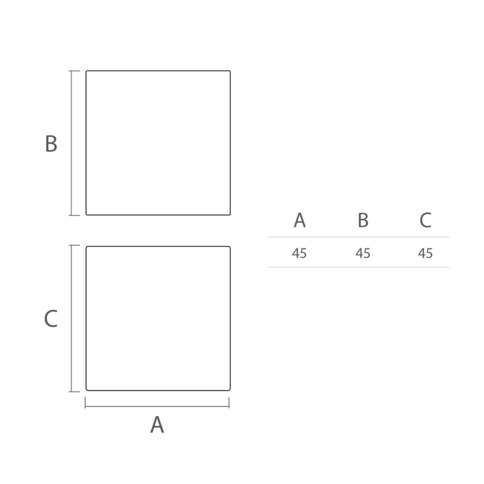 Lyst udendørs sofabord i hvid polyethylen Made in Italy - Derti Viadurini