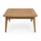Homemotion Modern Teak Wood udendørs bord - Luanaedmea Viadurini