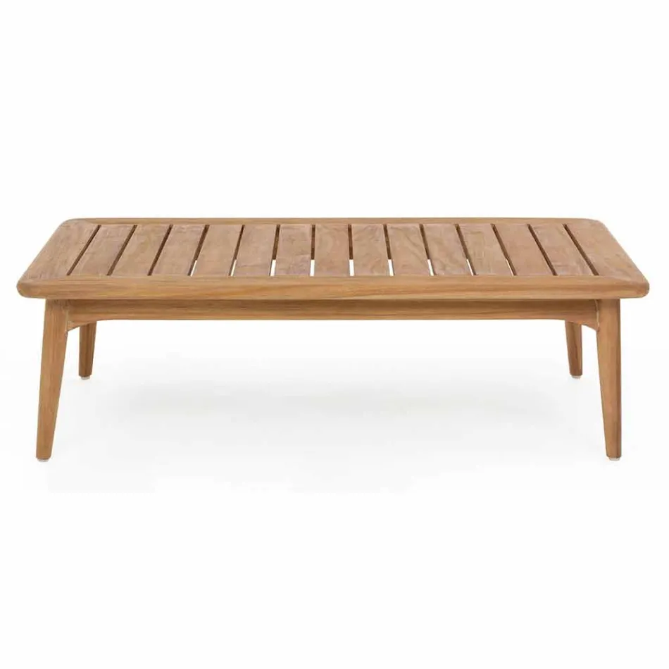 Homemotion Modern Teak Wood udendørs bord - Luanaedmea Viadurini