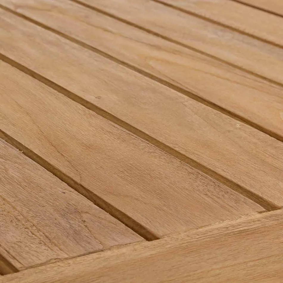 Homemotion Modern Teak Wood udendørs bord - Luanaedmea Viadurini
