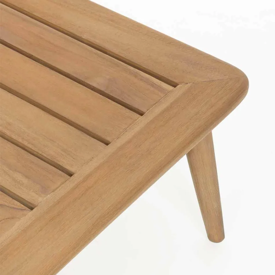 Homemotion Modern Teak Wood udendørs bord - Luanaedmea Viadurini