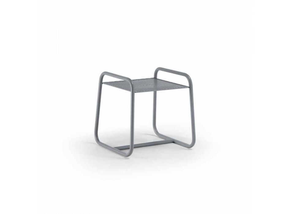 Moderne design farvet metal udendørs sofabord til stuen - Karol Viadurini