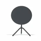 Rundt udendørs metal- og pladebord fremstillet i Italien - Alberic Viadurini