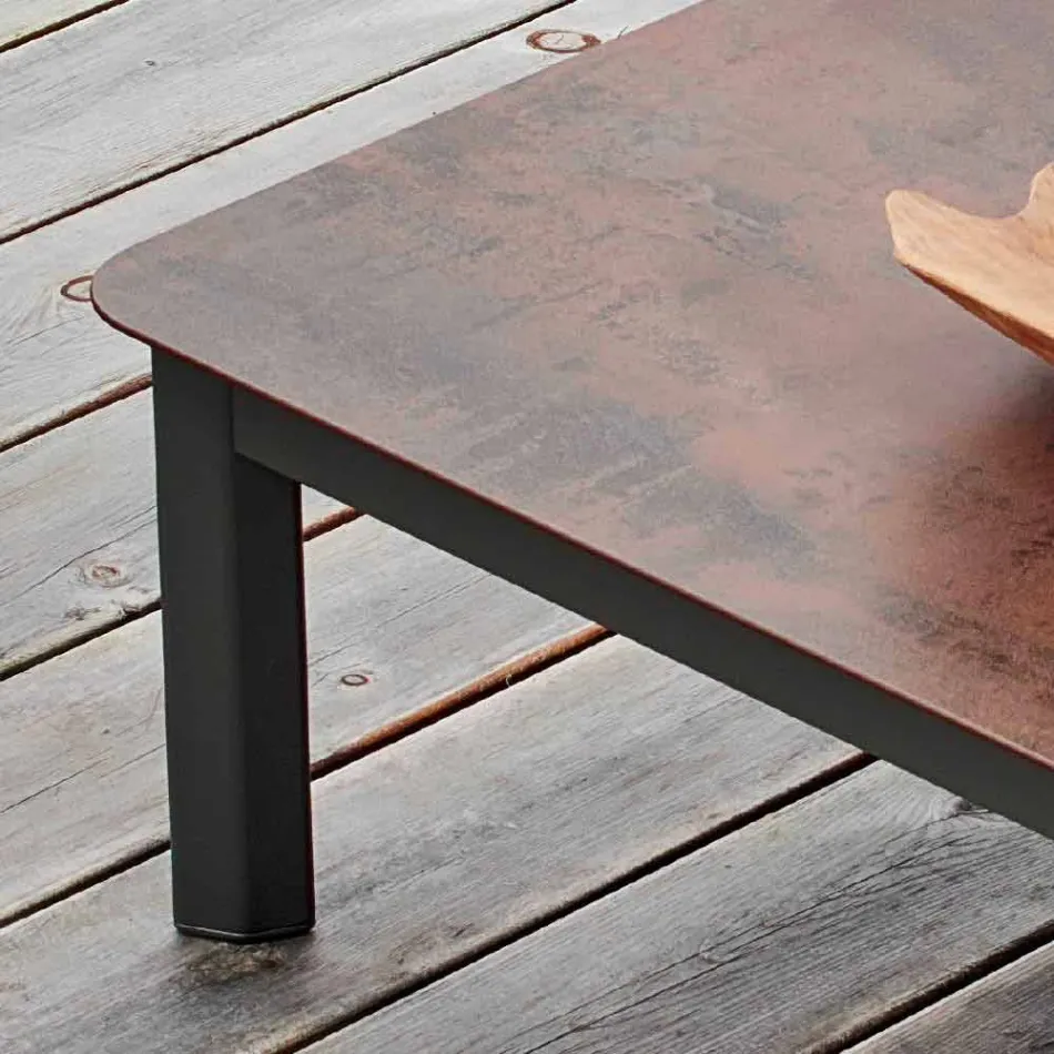 Varaschin System udendørs design bord i malet aluminium Viadurini