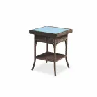 Coffee Garden 56x56 cm håndvævede polyethylen Chad Viadurini