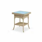 Coffee Garden 56x56 cm håndvævede polyethylen Chad Viadurini