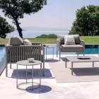 Have sofabord i galvaniseret stål i forskellige størrelser lavet i Italien - Brienne Viadurini