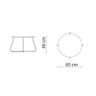 Have sofabord i galvaniseret stål Fremstillet i Italien - Brienne Viadurini