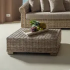 Have sofabord i naturfiber fra Kubù - Isildur Viadurini