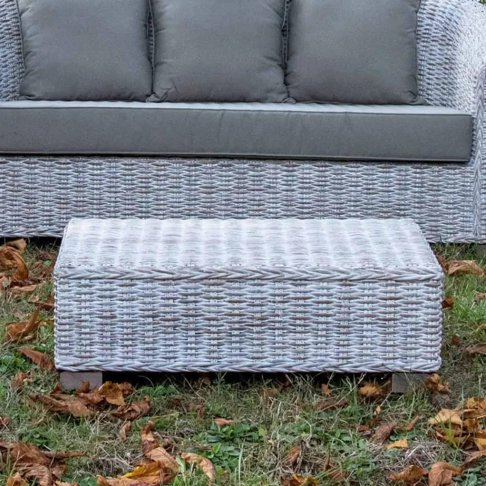 Have sofabord i naturfiber fra Kubù - Isildur Viadurini