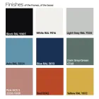 Have sofabord i Hpl og malet metal Fremstillet i Italien - Guerrino Viadurini