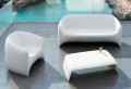 Garden sofabord lavet af polyethylen Blow Vondom, moderne design