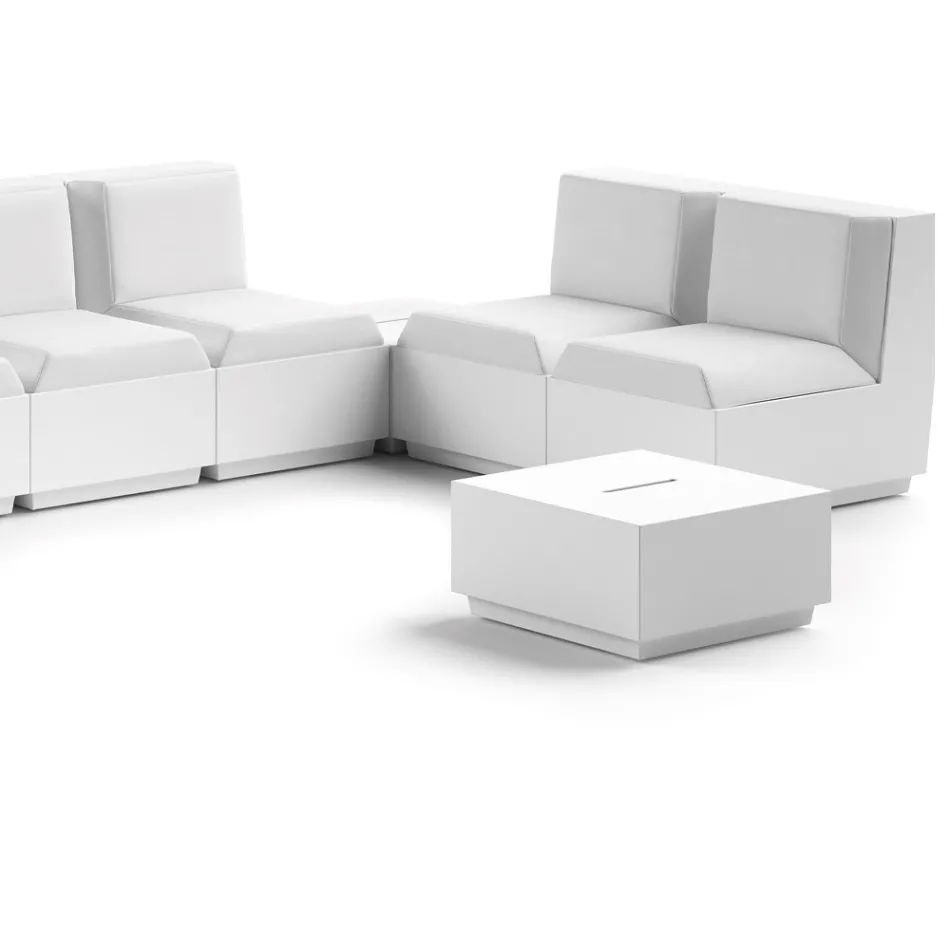 Square Garden sofabord i polyethylen Fremstillet i Italien - Macao Viadurini