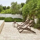 Rundt havesofabord i malet aluminium - Bahia fra Varaschin Viadurini