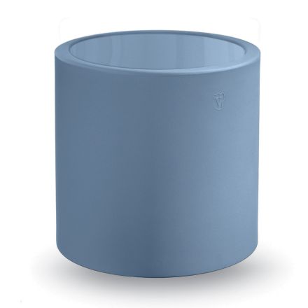 Rundt havesofabord i farvet polyethylen Fremstillet i Italien - Noemi Viadurini