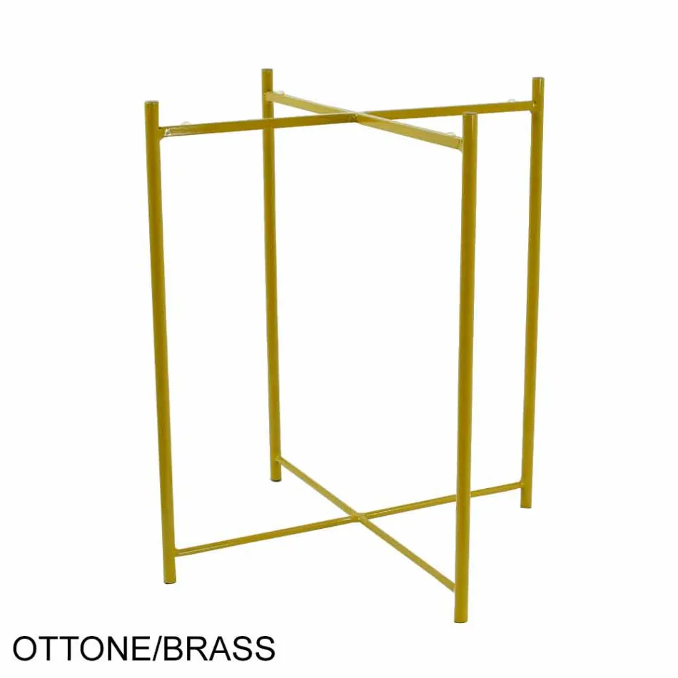 Indendørs eller udendørs sofabord med metalstruktur fremstillet i Italien - Carim Viadurini