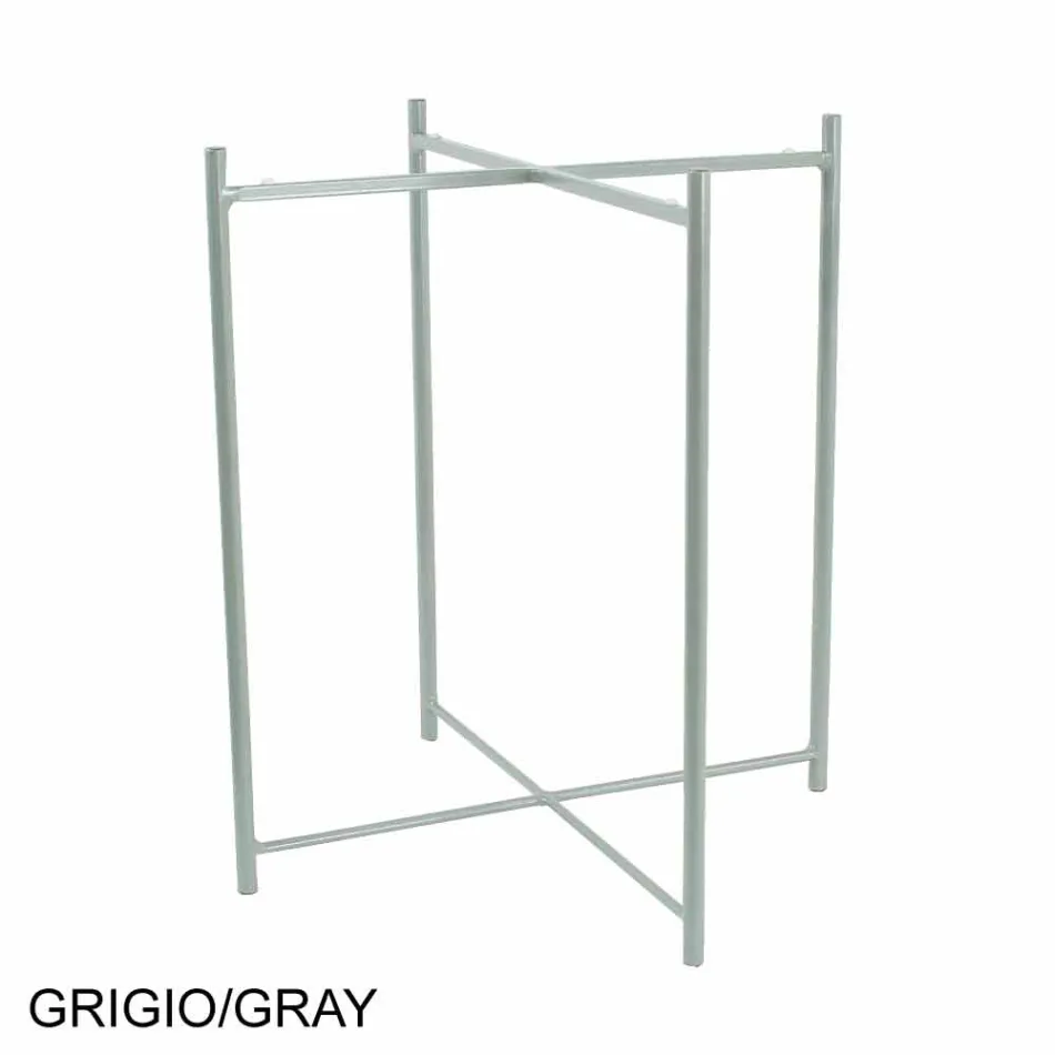 Indendørs eller udendørs sofabord med metalstruktur fremstillet i Italien - Carim Viadurini