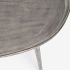 Sofabord belagt og antikt aluminiumsdesign Homemotion - Smemo Viadurini