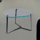 Håndværker Sofabord i glas og stål Fremstillet i Italien - Alicante Viadurini