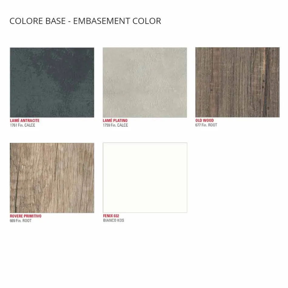 Sofabord med roterende toppe i HPL Made in Italy, Precious - Paris Viadurini