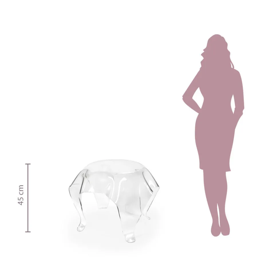 Sofabord med plexiglasplade og bund Lavet i Italien - Brento Viadurini