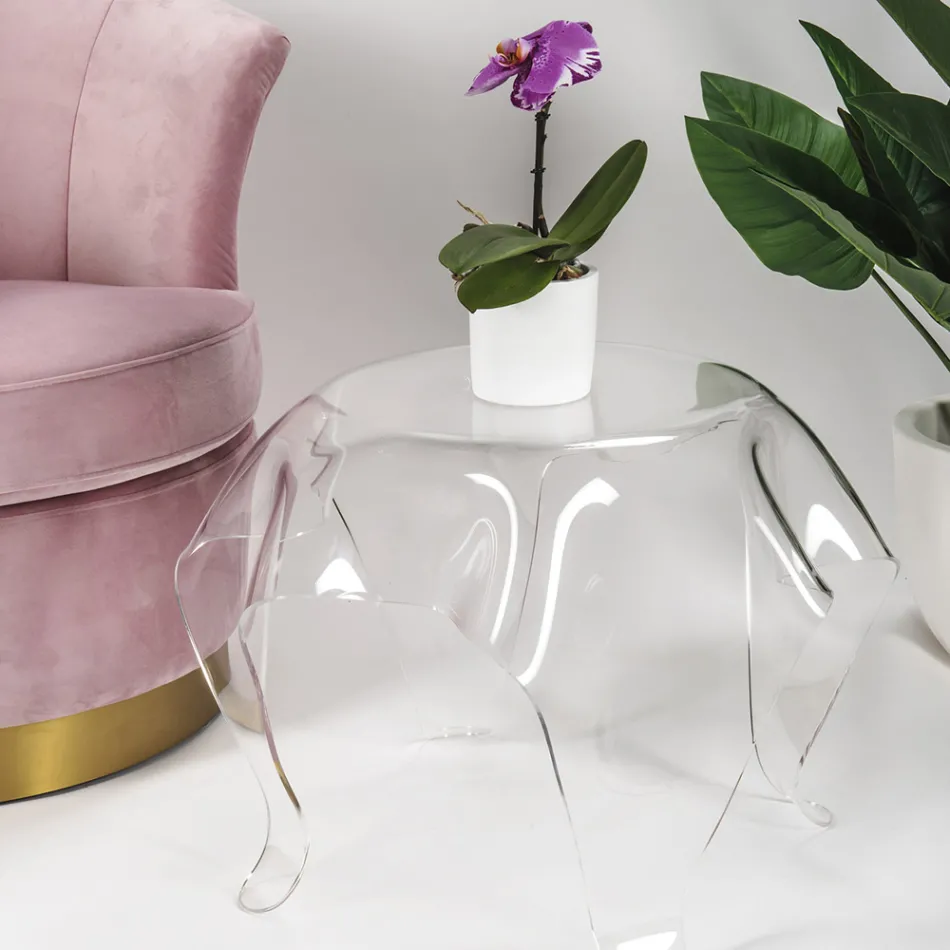 Sofabord med plexiglasplade og bund Lavet i Italien - Brento Viadurini