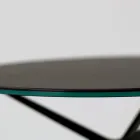 Sofabord med rund porcelænstentøjsplade lavet i Italien - Siste Viadurini