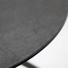 Sofabord med rund porcelænstentøjsplade lavet i Italien - Siste Viadurini