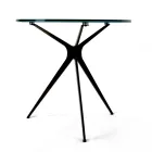 Sofabord med rund porcelænstentøjsplade lavet i Italien - Siste Viadurini