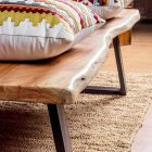 Homemotion moderne sofabord med akacietræplade - Vinni Viadurini
