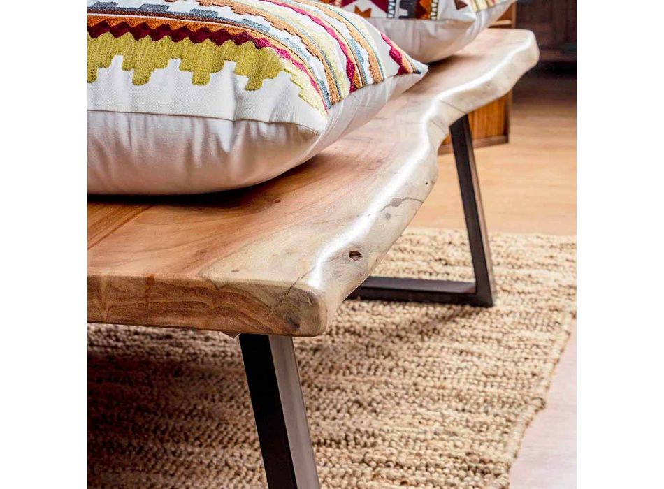 Homemotion moderne sofabord med akacietræplade - Vinni Viadurini