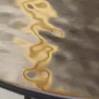 Sofabord med glasplade og metalbund Made in Italy - Batulla Viadurini