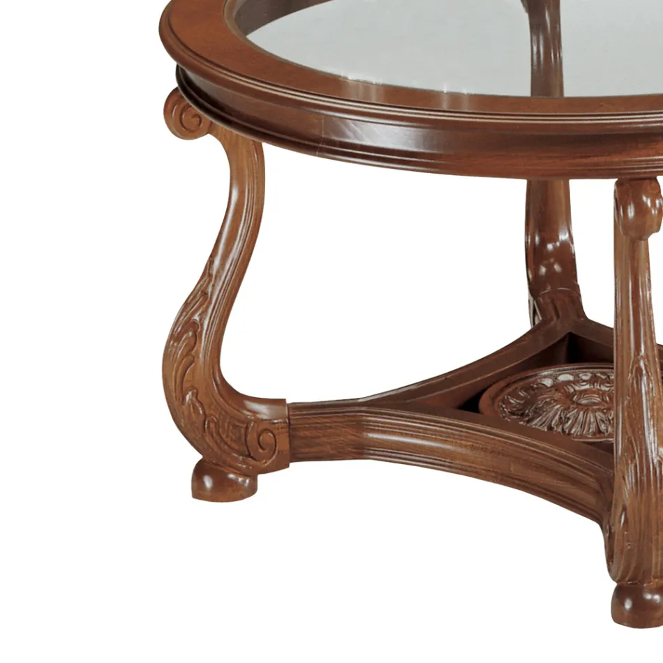 Sofabord med glasplade lavet i Italien - Sedna Viadurini