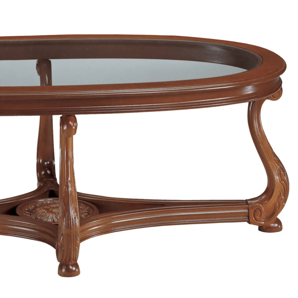 Sofabord med glasplade lavet i Italien - Sedna Viadurini