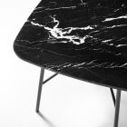 Sofabord med firkantet marmorplade lavet i Italien - Makino Viadurini