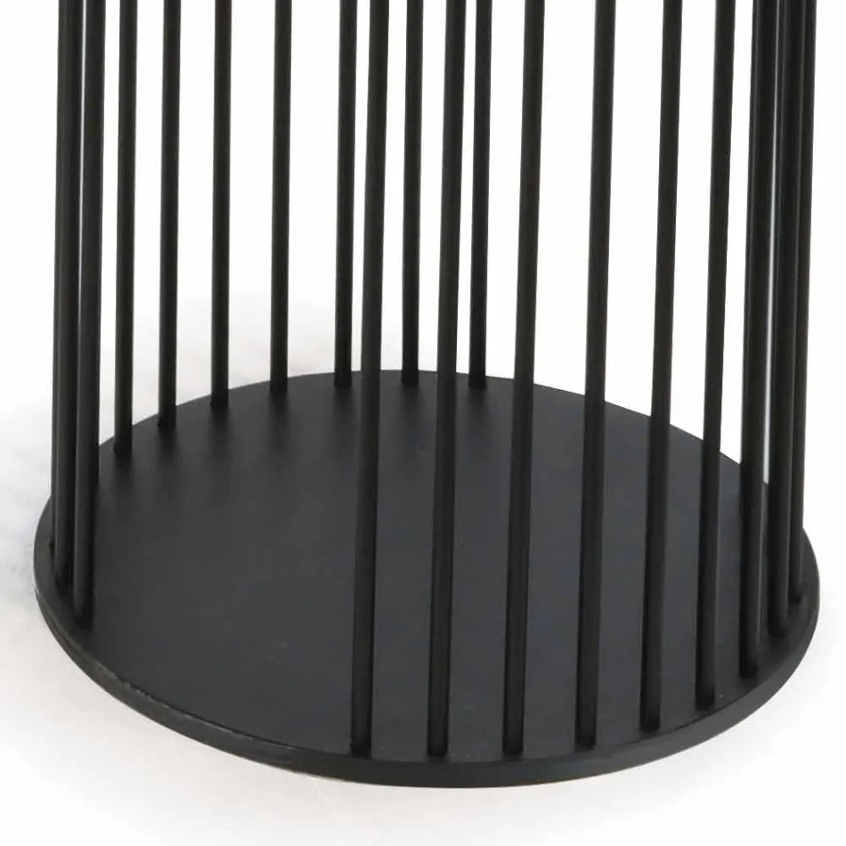 Sofabord med rund keramisk top fremstillet i Italien - Montebianco Viadurini