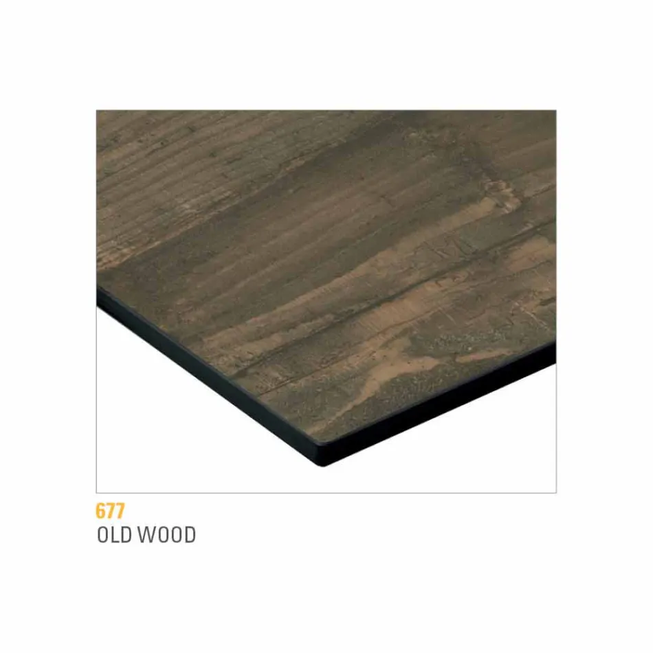 Sofabord med rund top i lamineret HPL fremstillet i Italien - Mina Viadurini