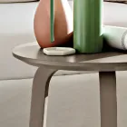 Sofabord til stuen med rund, lakeret MDF-plade fremstillet i Italien, Precious - Tobiko Viadurini