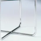 Sofabord med rund glasplade fremstillet i Italien - Costanza Viadurini