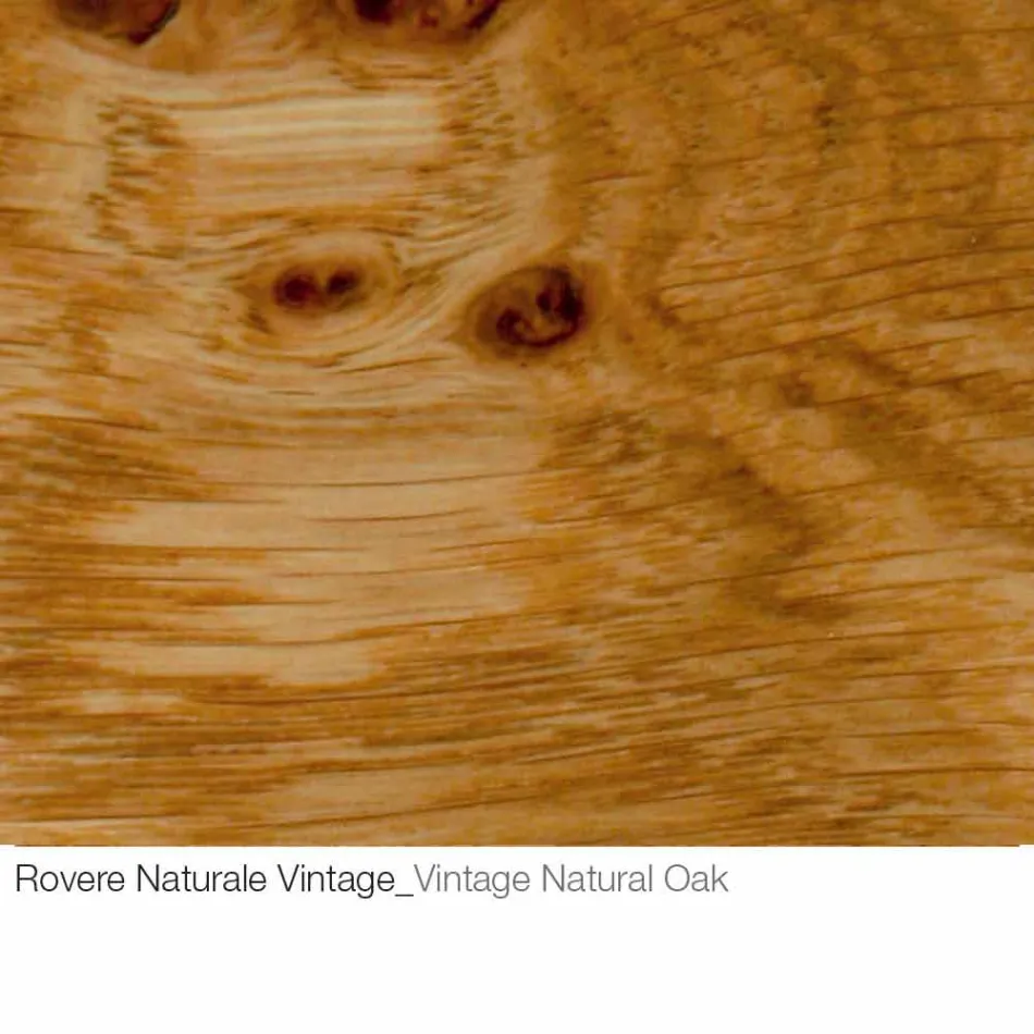 Sofabord med rund træplade Fremstillet i Italien - Montebianco Viadurini