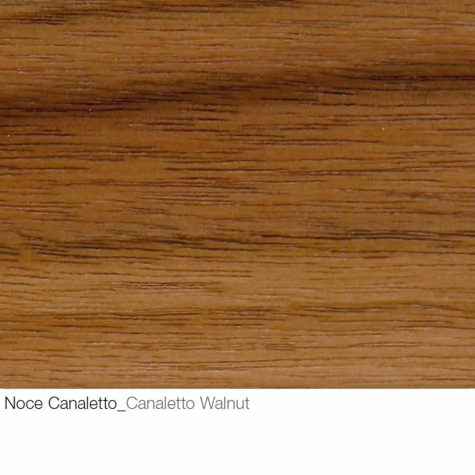 Sofabord med rund træplade Fremstillet i Italien - Montebianco Viadurini