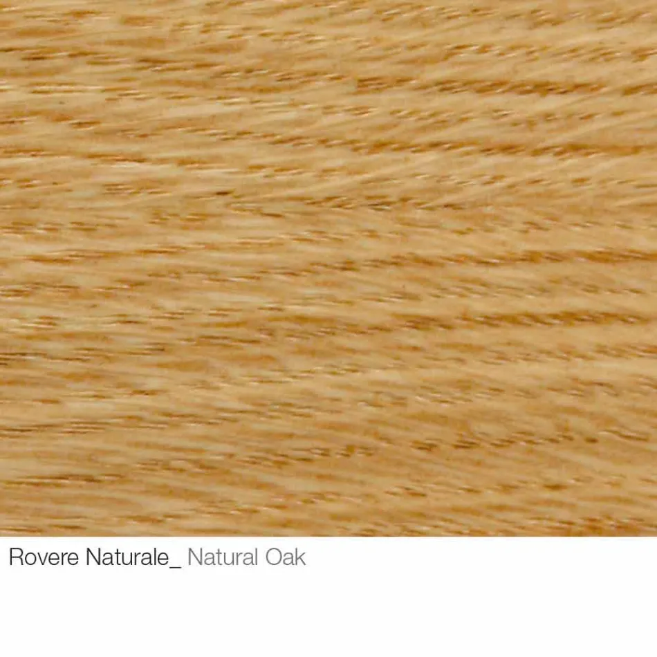 Sofabord med rund træplade Fremstillet i Italien - Montebianco Viadurini