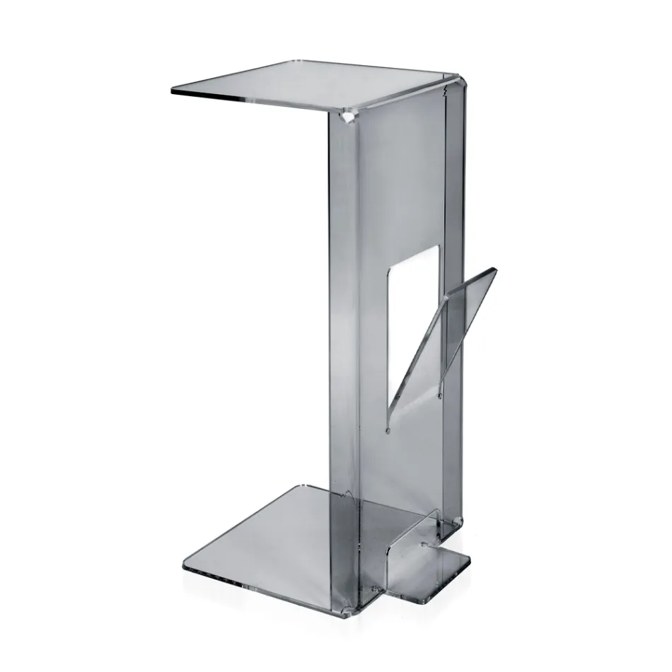 Sofabord med plexiglas magasinstativ Lavet i Italien - Belle Viadurini